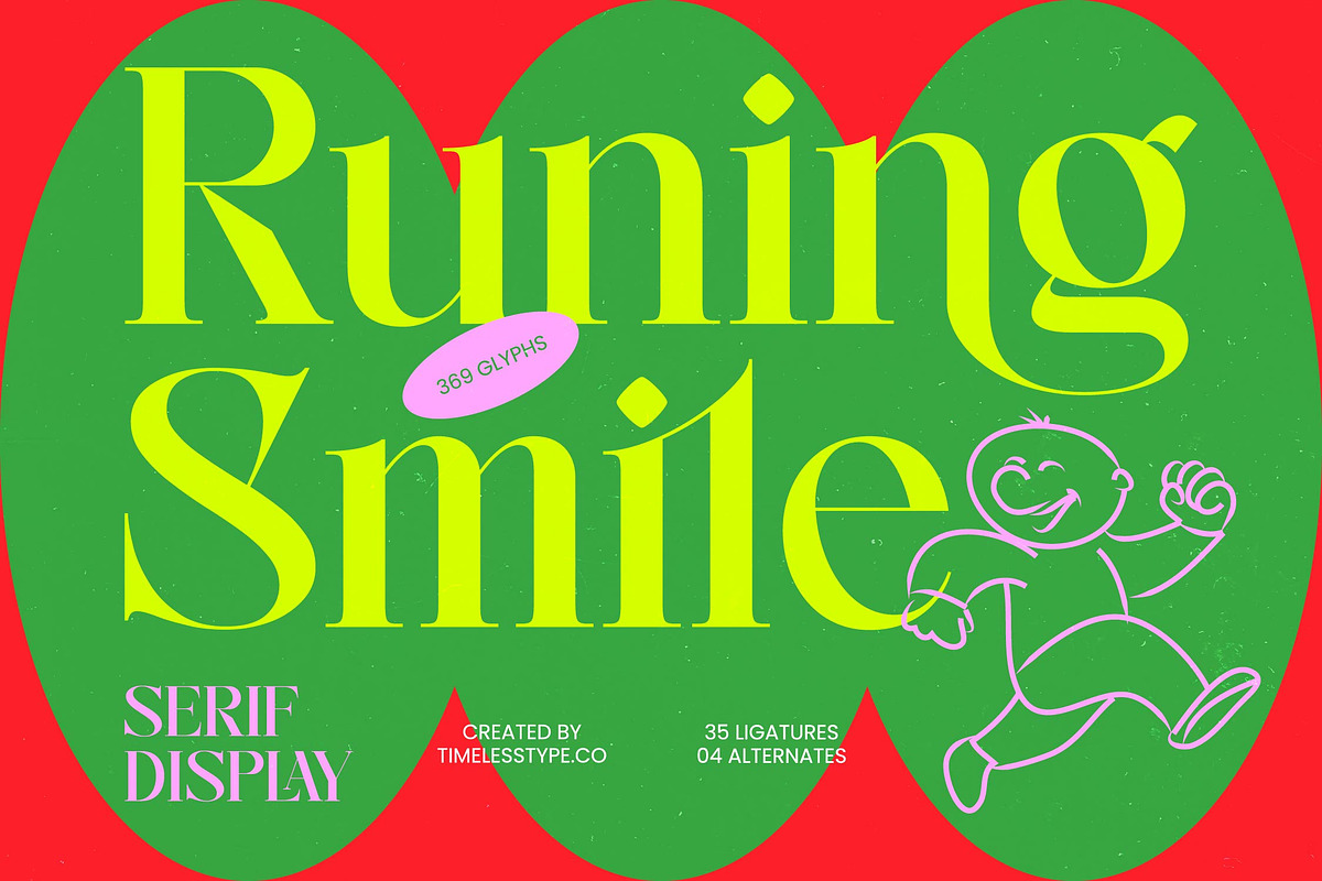 Runing Smile Serif Display, a Serif Font by timelesstype.co (Photo 1 of 10)