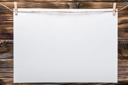A white piece of paper, an Arts & Entertainment Photo by SvyatStudio