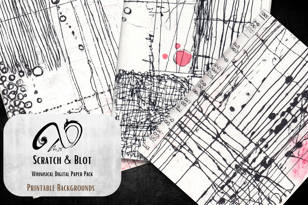 Scratch & Blot: Journal Ledger, a Background Graphic by NiiiNArt (Photo 8 of 9)