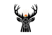 Artistic Geometric Deer Head Bundle, an Illustration by yasushie (Thumbnail 27 of 31)