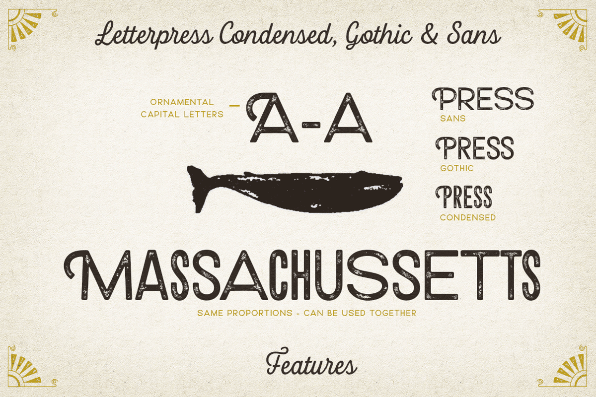Letterpress Studio Fonts -20% SALE preview 6
