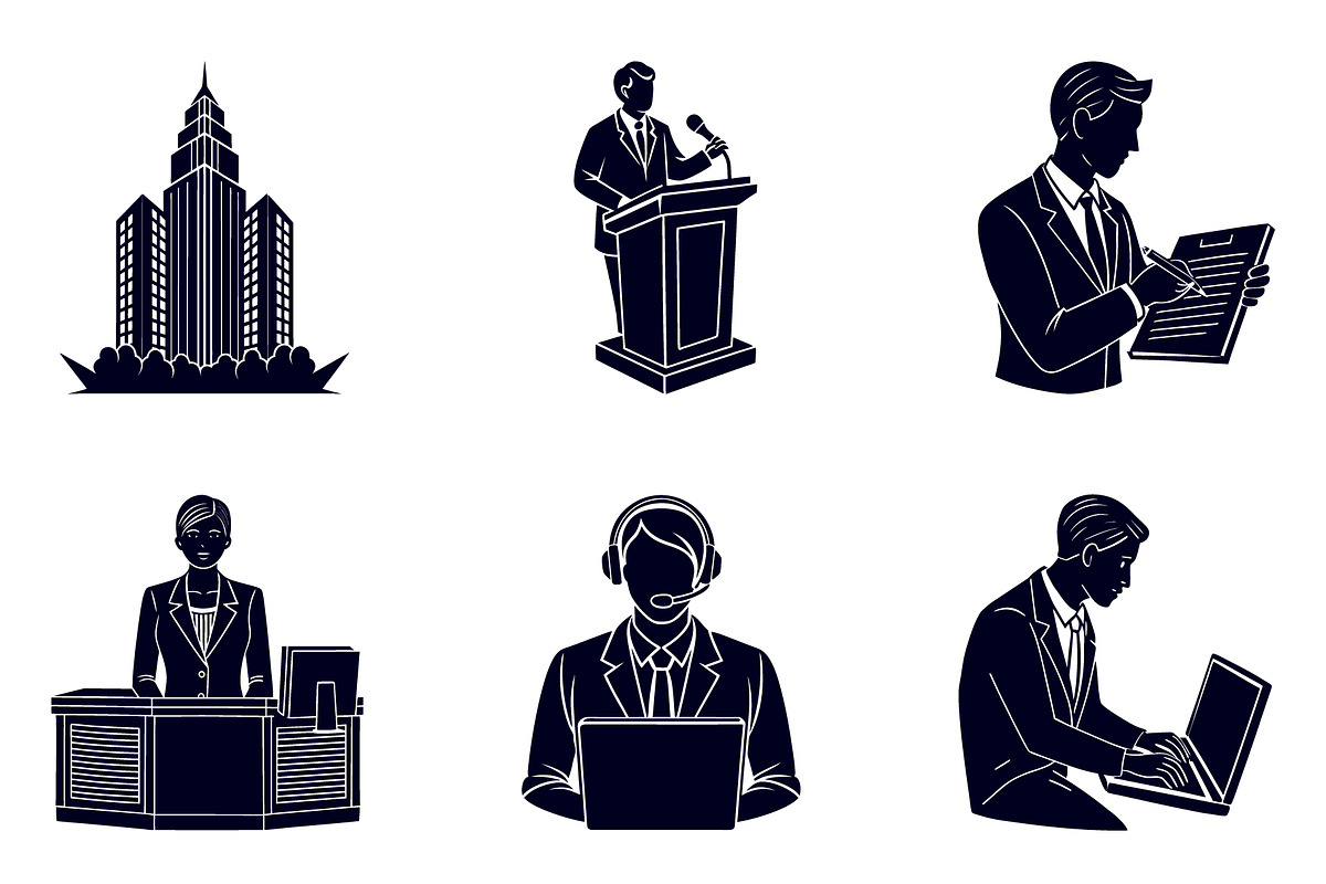 Business & Professions Silhouette, an Illustration by Creative_View (Photo 3 of 4)