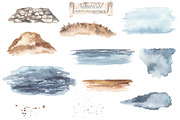 Nautical watercolor collection, a Transportation Illustration by Marina Ermakova (Thumbnail 5 of 13)