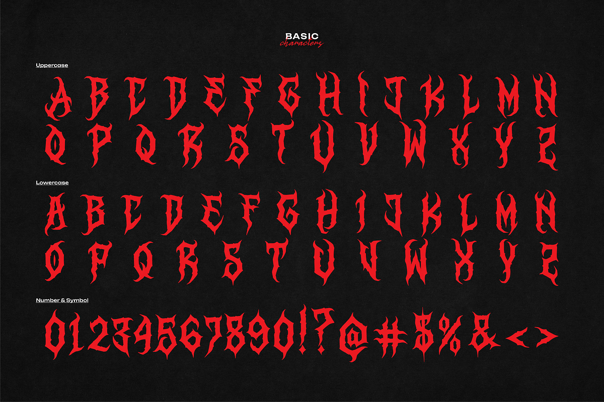 Lord Eratgon | Death Metal Font, a Blackletter Font by Denustudios (Photo 10 of 12)