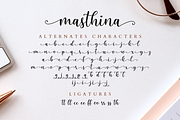 Masthina - Modern Calligraphy Font, a Script Font by Sibelumpagi Studio (Thumbnail 11 of 11)
