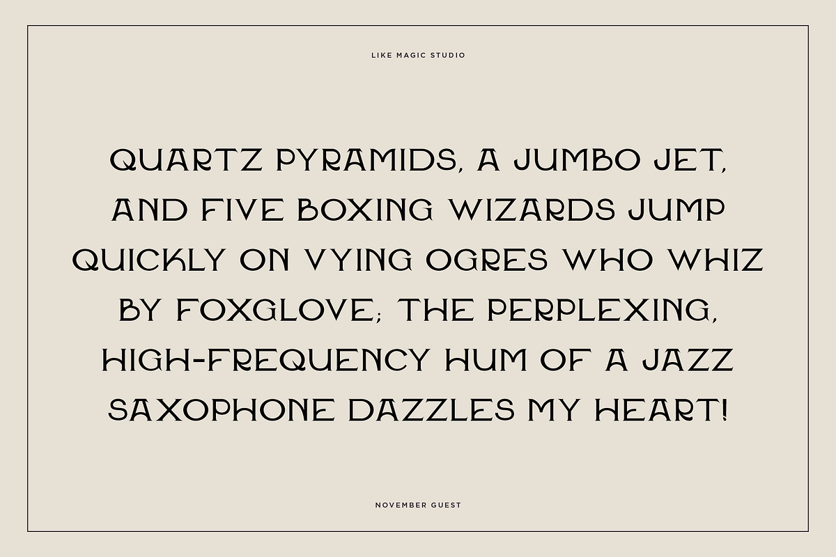 November Guest - An Edgy Serif, a Serif Font by Like Magic Studio (Photo 9 of 10)