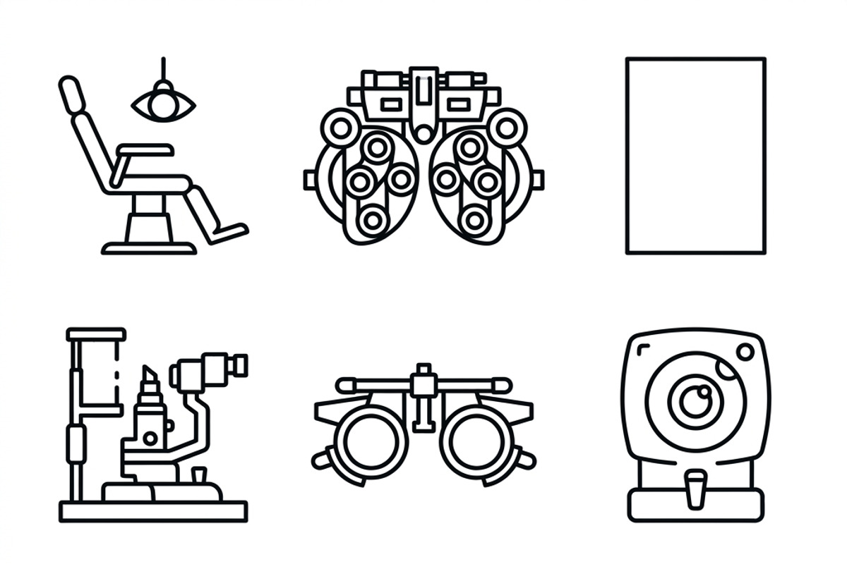 Bundles Set Optical Store Icons, an Outline Icon by adenpinkstore (Photo 37 of 44)