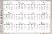 Alfa Calendar Creator 2023, a Stationery Template by inimalGraphic (Thumbnail 6 of 7)