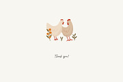 Cute Chickens & Florals Nursery Art, an Animal Illustration by Jenteva Art (Thumbnail 16 of 16)