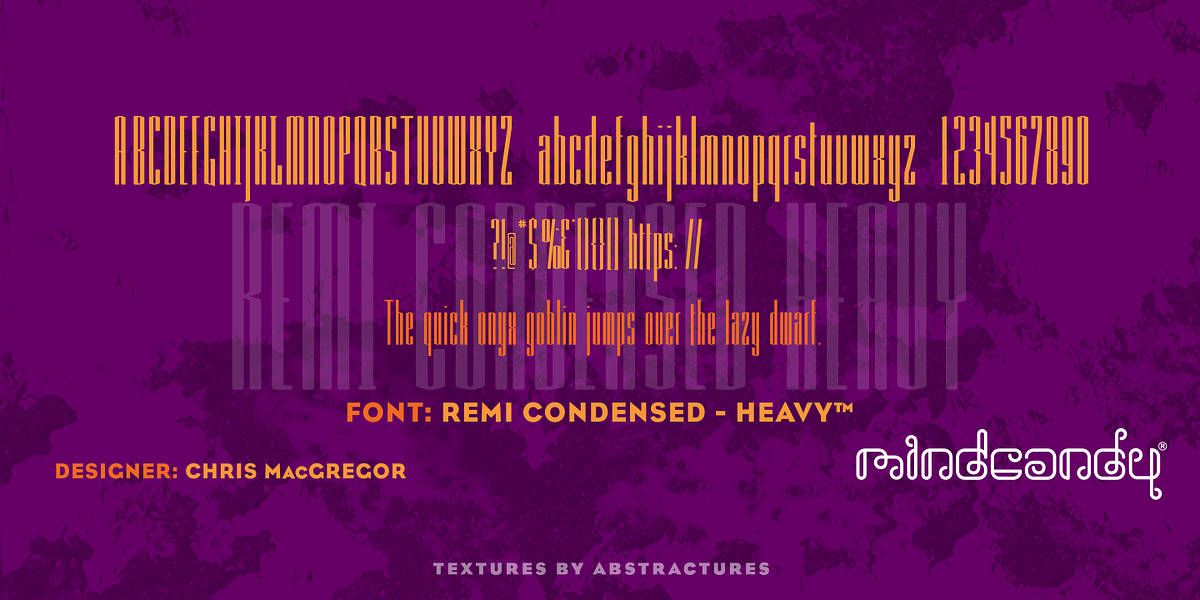 Remi Condensed™, a Sans Serif Font by MINDCANDY (Photo 2 of 4)