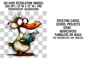 Cute Geese Clipart Sublimation, an Illustration by Craft Nest (Thumbnail 4 of 6)