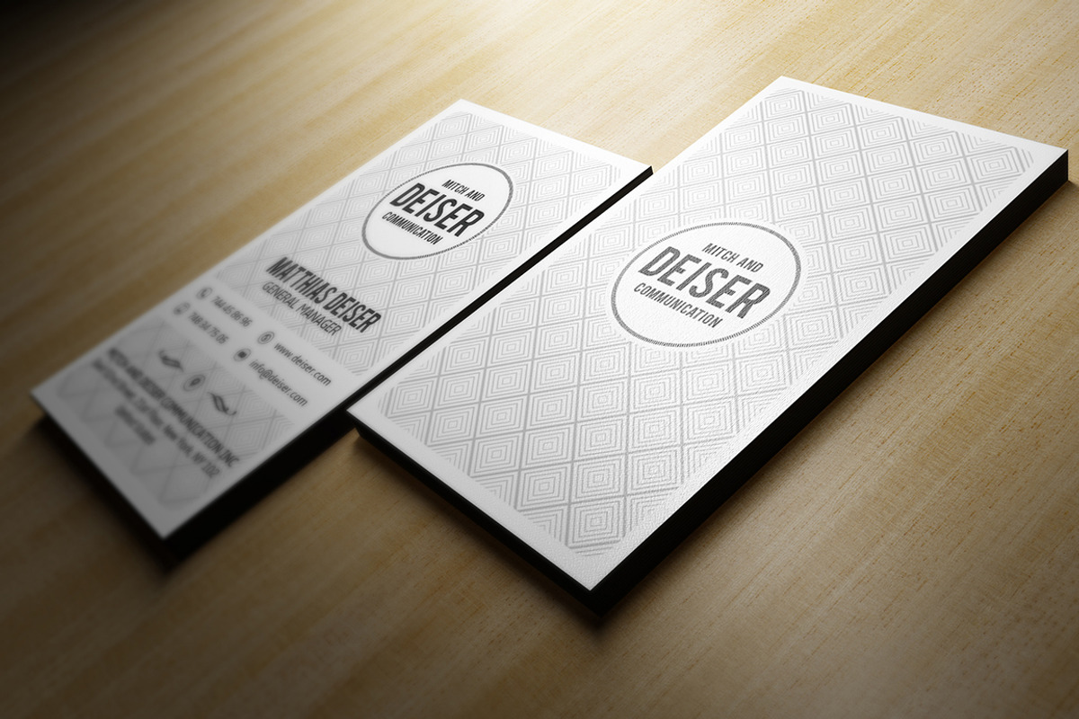 Simple White Business Card, a Business Card Template by Marvel (Photo 1 of 4)