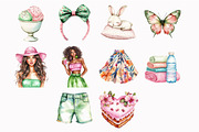 Watercolor Summer Mood Clipart, an Illustration by Design Market (Thumbnail 4 of 4)