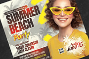 Summer Beach Party Flyer, a Flyer Template by Tarommir (Thumbnail 3 of 3)