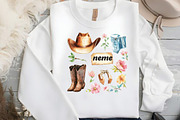 Western Mothers Day Cowgirl Clipart, an Illustration by DreamCafeArt (Thumbnail 4 of 7)