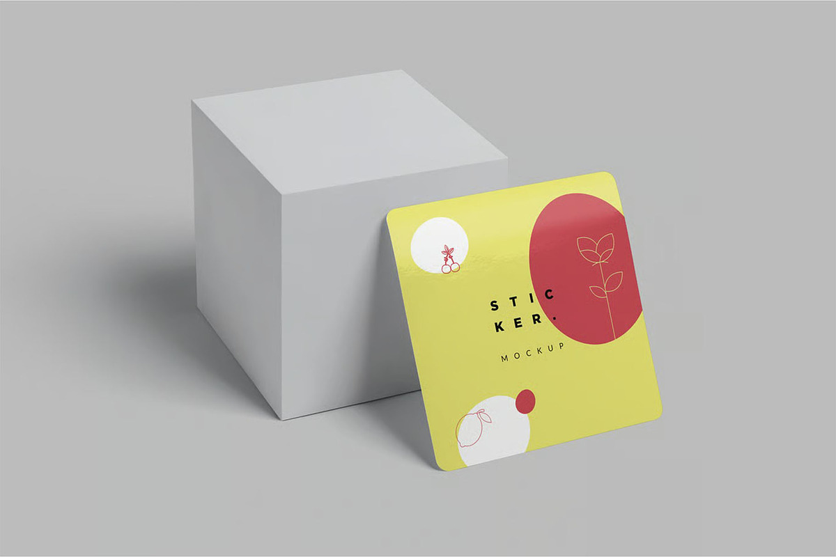 Sticker Mockup, a Packaging Mockup by megostudi0 (Photo 5 of 7)