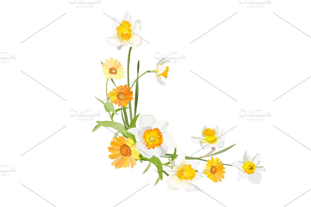 Daffodils Bouquets., an Object Graphic by Peolla (Photo 6 of 9)
