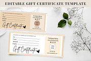 Editable Gift Card Canva Certificate, a Design Template by Snapybiz (Thumbnail 2 of 10)
