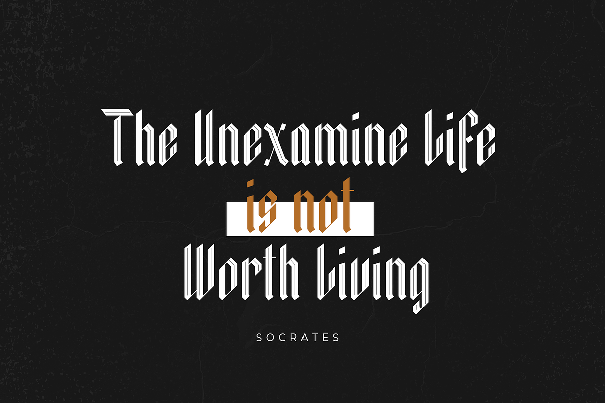 Kingslayer - Modern Blackletter Font, a Blackletter Font by FactoryType Studio (Photo 5 of 10)