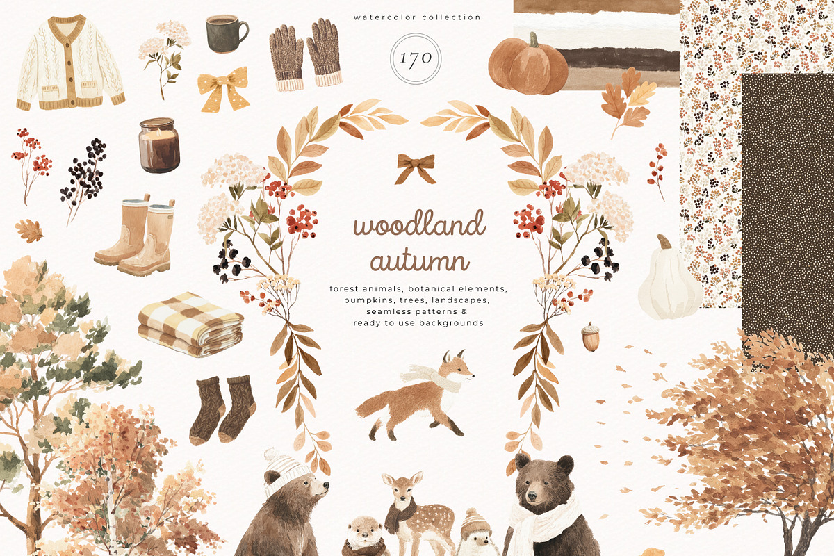 Woodland Autumn, an Animal Illustration by PeDe Designs (Photo 1 of 10)