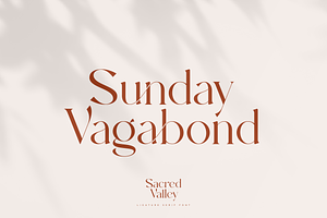 Sacred Valley - Ligature Serif Font