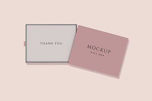 Gift Box Mockup - Size 2