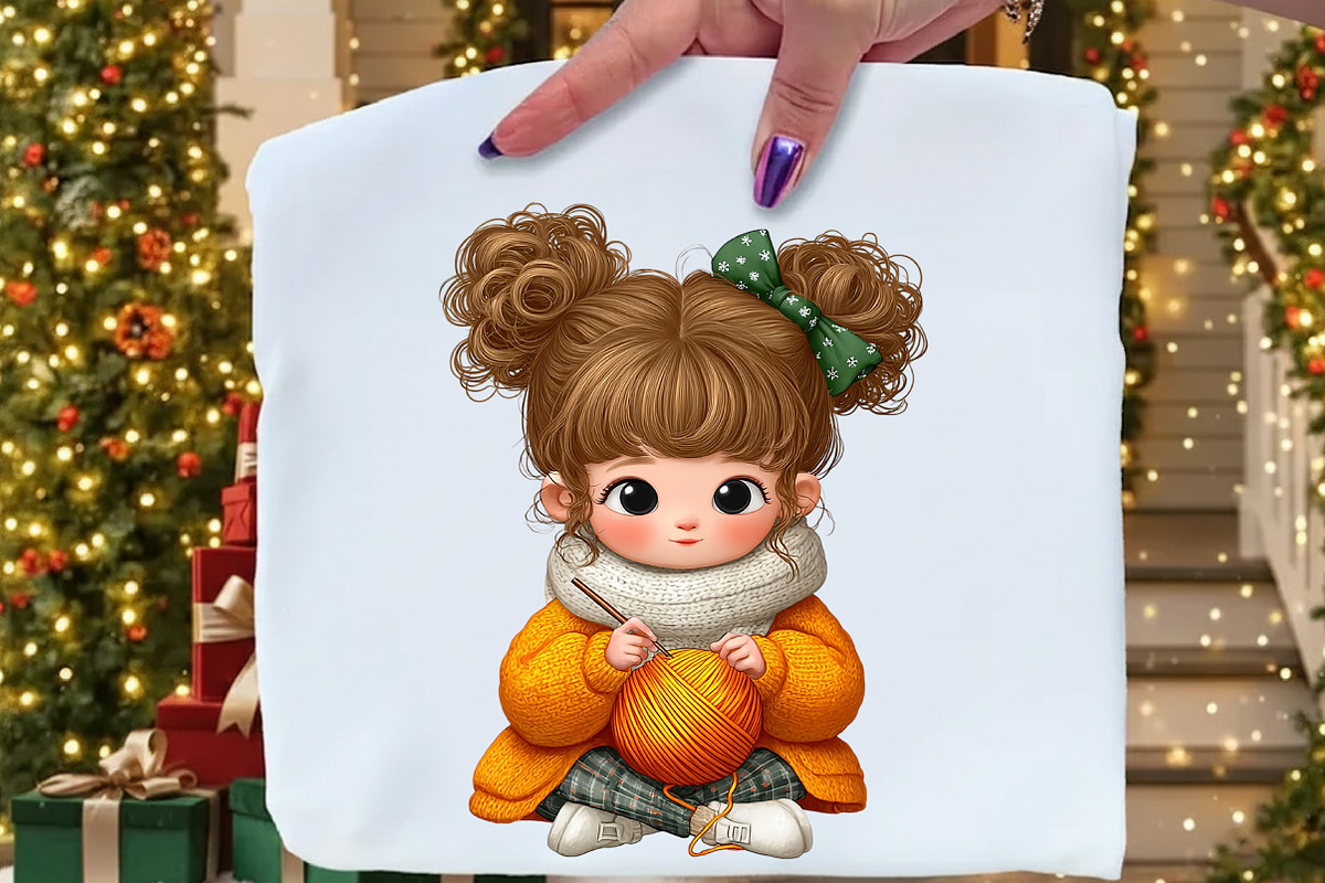 Daily Routine Winter Girl Clipart, an Illustration by Craft Nest (Photo 5 of 9)