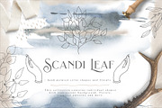 Scandi Leaf Collection, a Texture Illustration by Julia Dreams (Thumbnail 1 of 8)