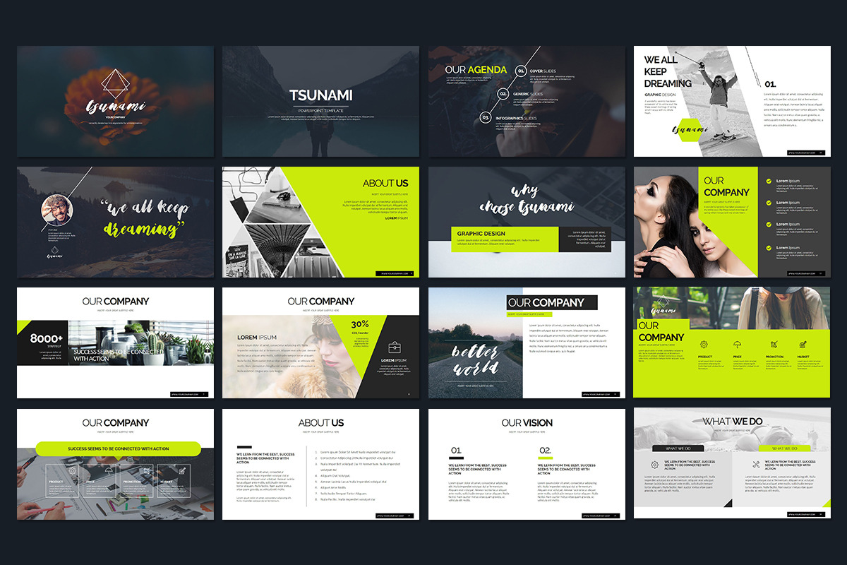Tsunami Keynote Presentation, a Presentation Template by Stock Shape (Photo 2 of 6)
