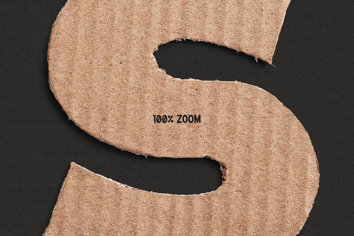 Cut Out Cardboard Letters, an Object Graphic by Mint Pixels (Photo 6 of 6)