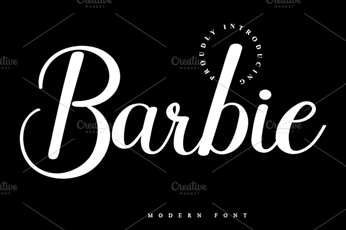 Barbie Font, a Handwritten Font by Design Station (Photo 1 of 5)