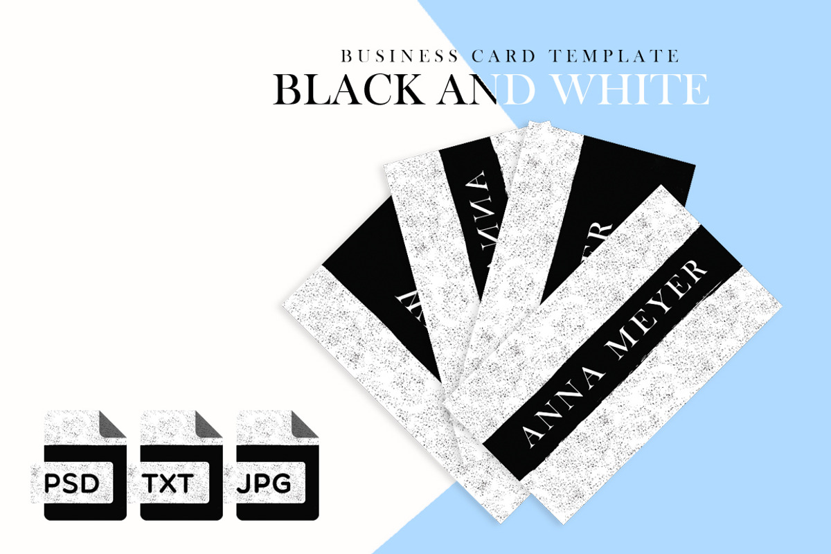 Modern Black And White Business Card, a Business Card Template by cadinera (Photo 1 of 5)