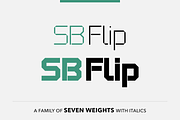 Flip - Square font, a Sans Serif Font by SelfBuild Type (Thumbnail 1 of 12)