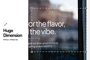 Cafe Window Glass Mockup, an Advertising Mockup by SLAB! Design (Thumbnail 2 of 6)