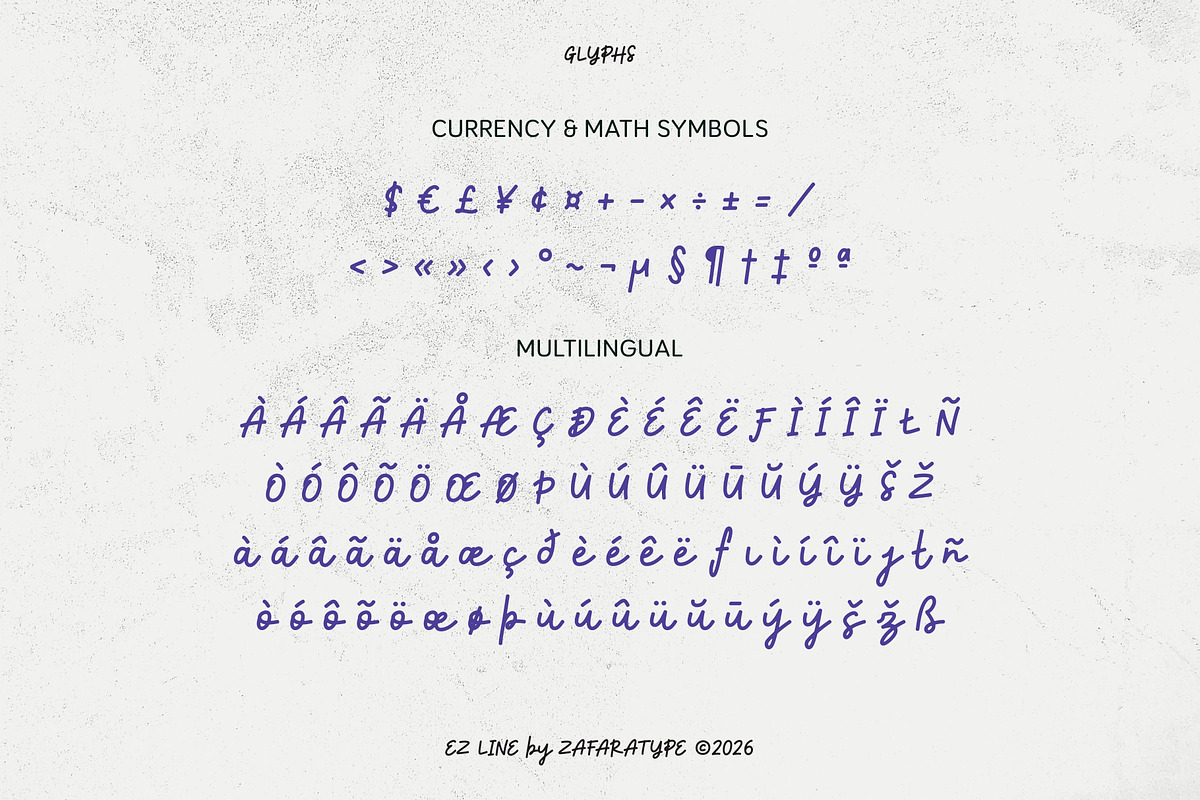 EZ Jaffeline, a Handwritten Font by Zafara Studios (Photo 4 of 6)