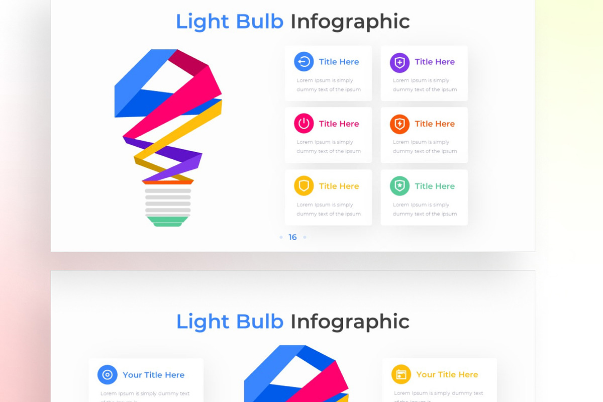 Light Bulb PowerPoint - Infographic Template