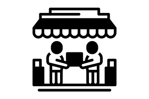 Reseller distributor solid icon, a Solid Icon by Creative priyanka