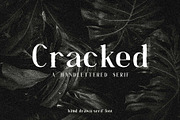 Cracked//A Handlettered Serif, a Serif Font by Kleffont Studio (Thumbnail 1 of 7)