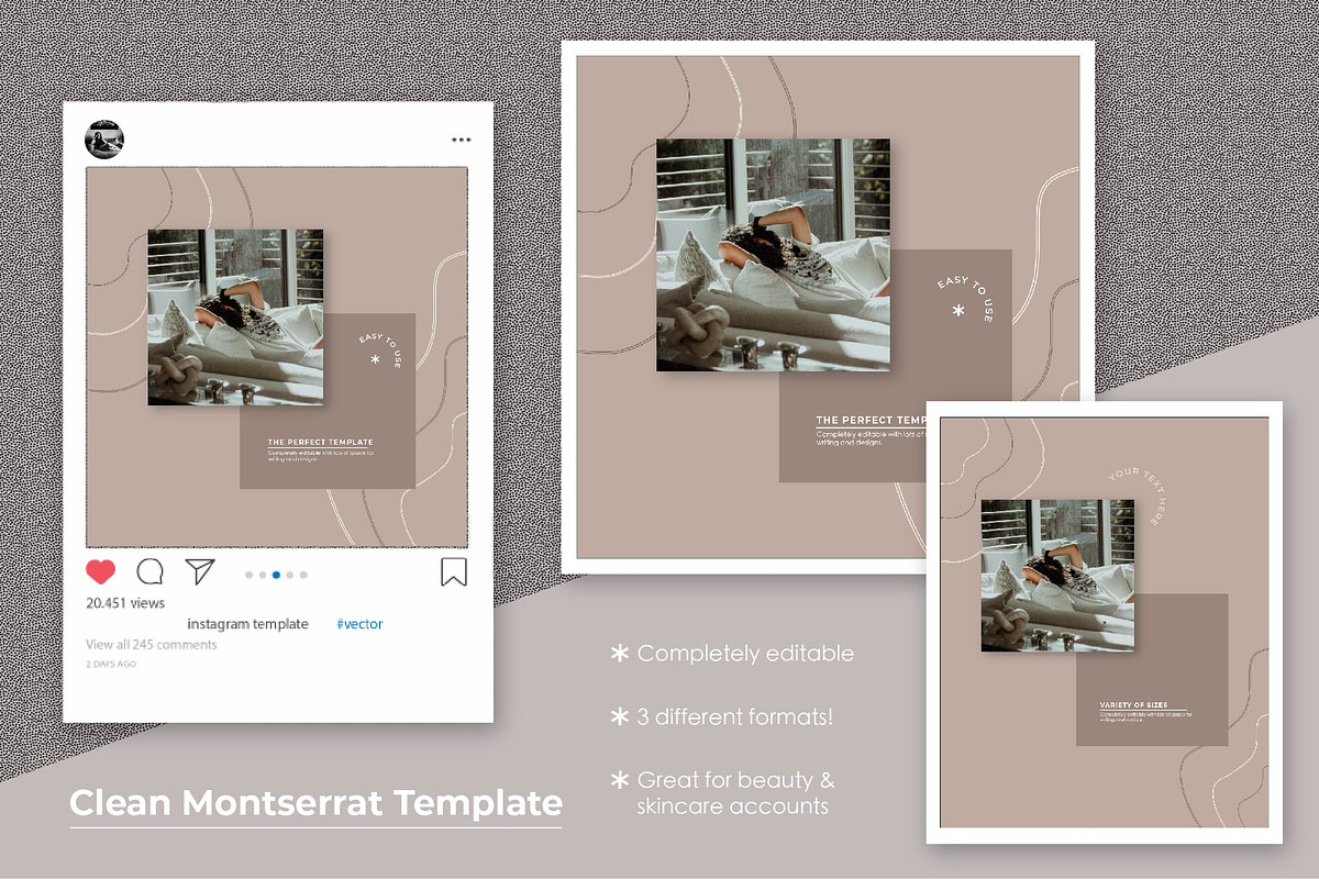 Montserrat Instagram Template, a Social Media Template by Shannon's Creations (Photo 1 of 2)