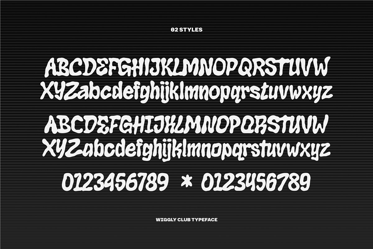 Wiggly Club Font, a Handwritten Font by Sekyra Lab (Photo 2 of 11)