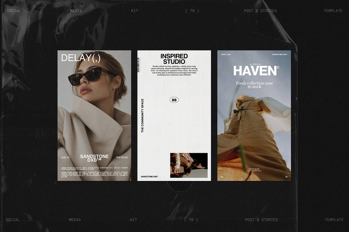OREN | Instagram Post & Story (I), a Social Media Template by Prapti Design (Photo 8 of 10)