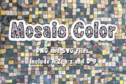 Mosaic Color OTF PNG SVG, a Symbol Font by DREAMs Soul G. (Thumbnail 5 of 5)