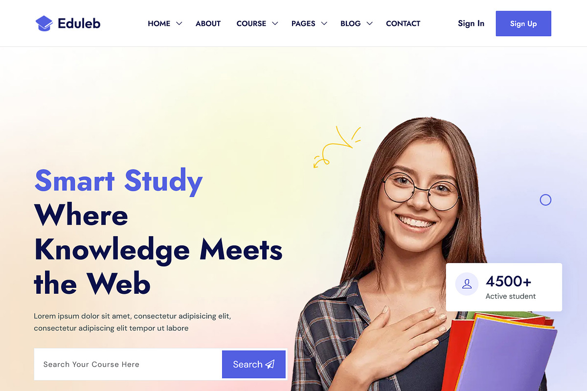 Eduleb - Education HTML Template, a HTML Template by Helenshop (Photo 1 of 3)