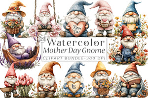 Mother's Day Gnome Sublimation, an Illustration by Libby Wishes