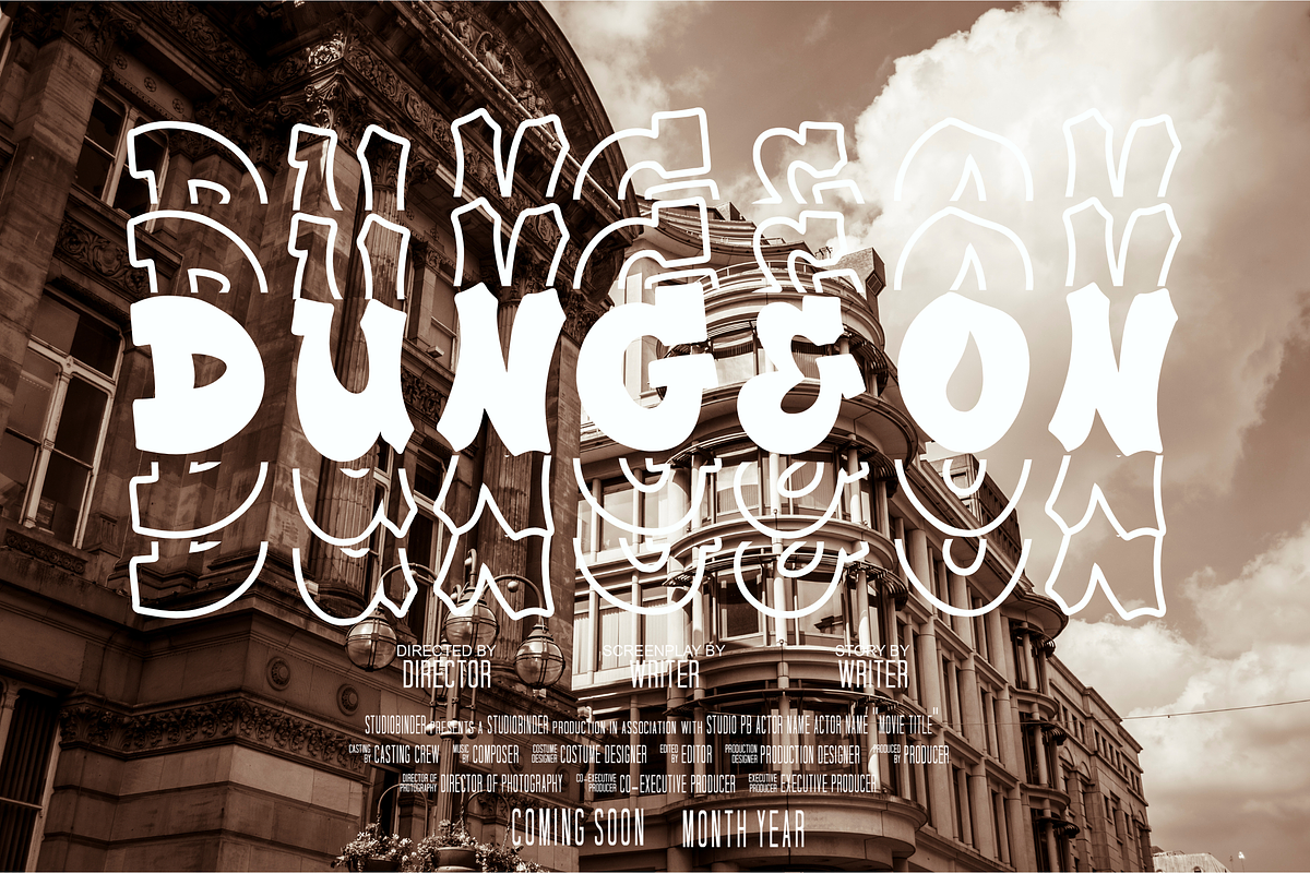 Plump Stacked, a Serif Font by Dm Studio (Photo 7 of 10)