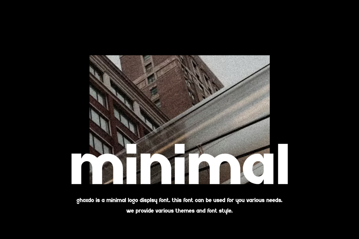 Ghoxdo - Modern Sans Font, a Sans Serif Font by Iqsiart Studio (Photo 5 of 6)