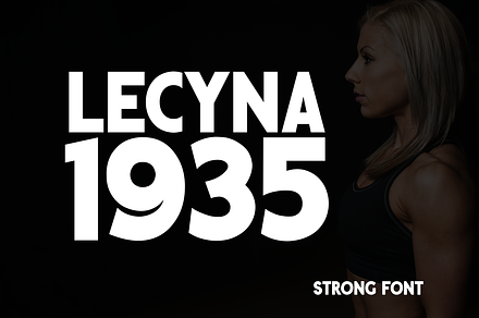 Lecyna 1935 - Strong Font