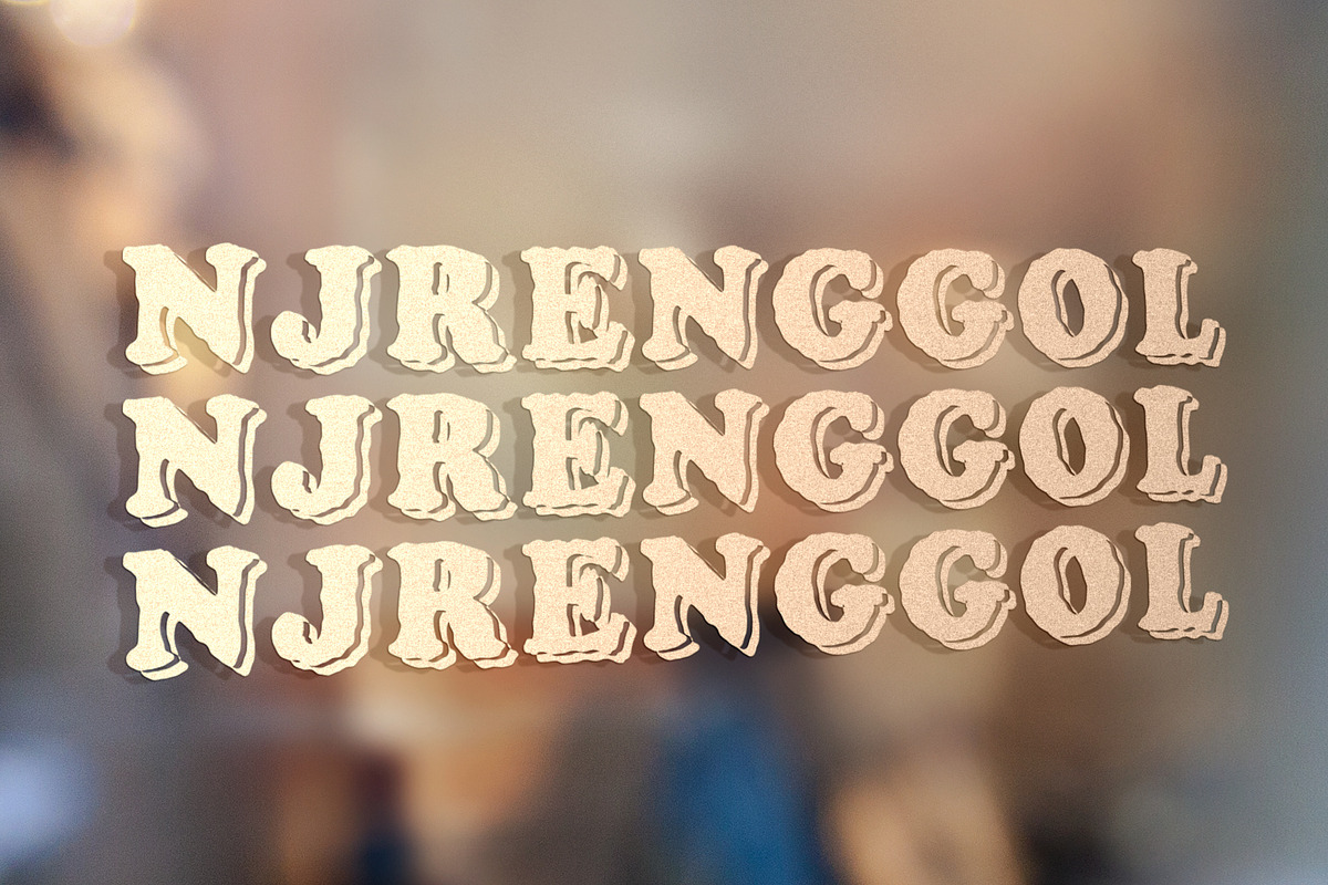 Njrenggol, a Serif Font by Nickhard (Photo 5 of 7)