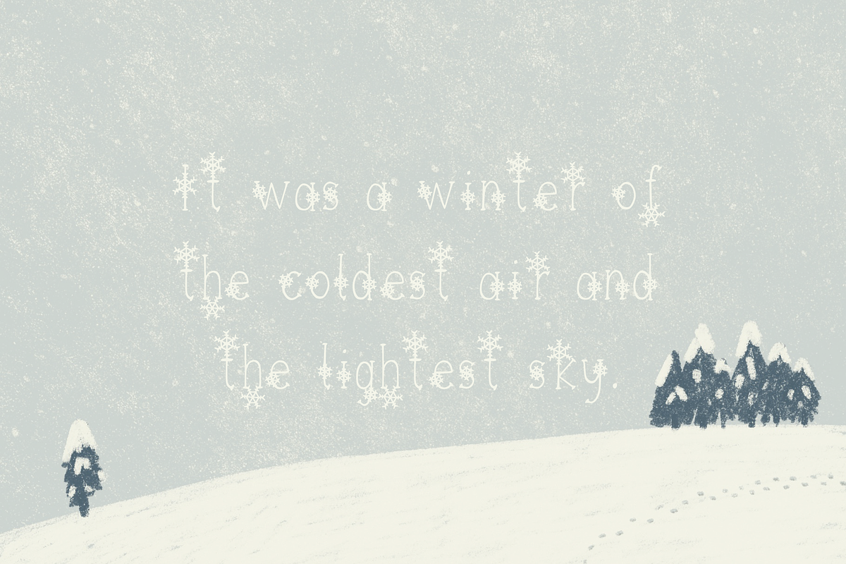 Snowflake Season, a Handwritten Font by Jelena Sardi (Photo 5 of 7)