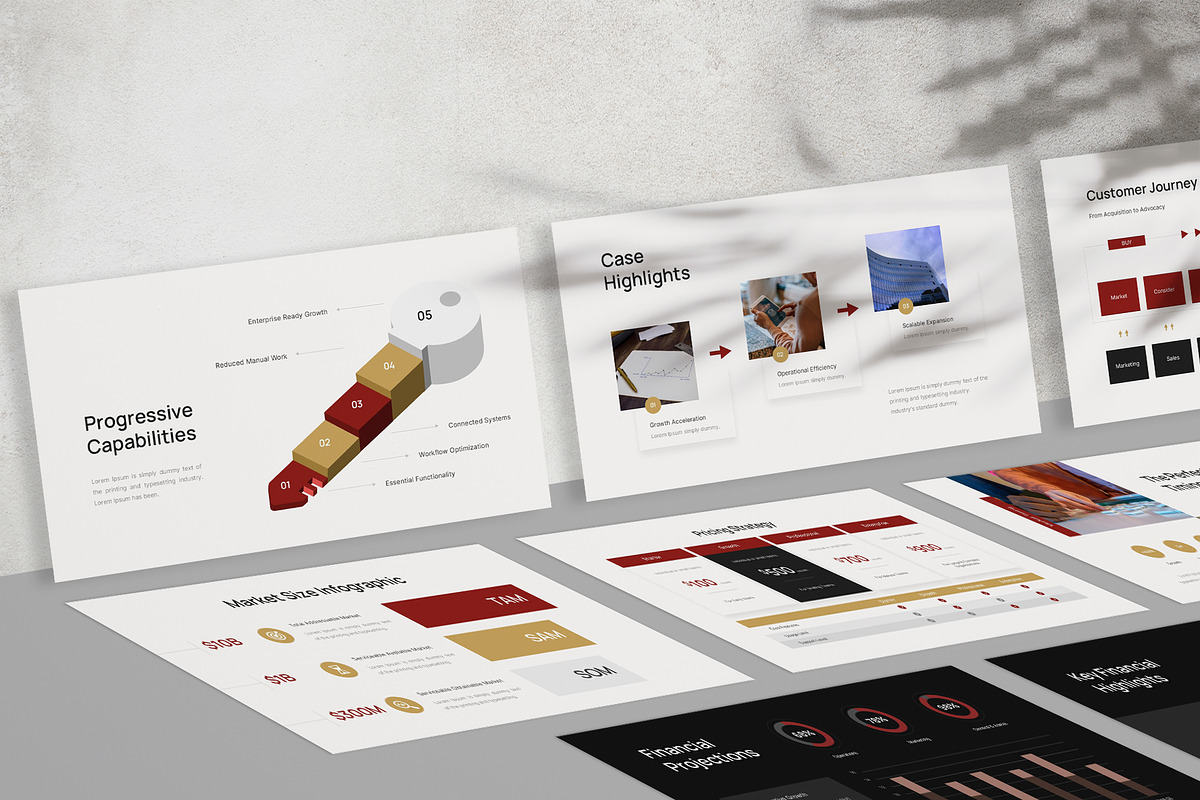 Investor Deck PowerPoint Template, a Presentation Template by New Coral Design (Photo 6 of 6)